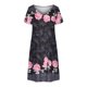 thumbnail image 3 of ICHUANYI Clearance Women's Stylish Casual A Line Short Sleeve Floral Printed Summer V-Neck Dresses(Black, S) ICHUANYI WER2023081110034, 3 of 4