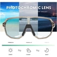 thumbnail image 5 of KAPVOE Photochromic Cycling Sunglasses for Men Women Mountain Bike Sunglasses Sports Goggles UV Protection, 5 of 6
