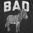 thumbnail image 2 of Womens Bad Ass T Shirt Funny Donkey Jackass Sarcastic Graphic Novelty Tee Womens Graphic Tees, 2 of 7