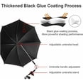 thumbnail image 3 of Stroller Umbrella Waterproof 360° Adjustable Rotating Umbrella (Pink), 3 of 5