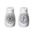 thumbnail image 1 of Alchemy of England Sacred Geometry Salt and Pepper Shakers Set Ceramic Halloween, 1 of 4