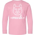 thumbnail image 3 of Inktastic Husky Sled Dog Mush Long Sleeve Youth T-Shirt, 3 of 5