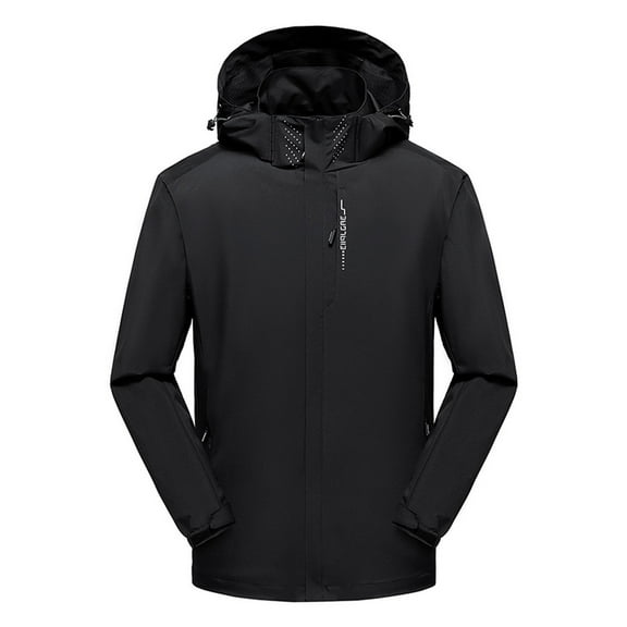 Fanxing Clearance Mens Windproof Jacket Waterproof Lightweight Mountain Sport Jacket for Men Plus Size Hooded Windbreaker Raincoat M,L,XL,XXL,XXXL,XXXXL,XXXXXL