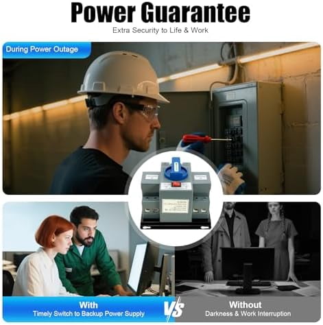 Dual Power Automatic Transfer Switch,Generator Transfer Switch,Dual Power Automatic Transfer Switch 50HZ/60HZ 2P 63A Dual Power Generator Changeover Switch 110V