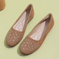 thumbnail image 7 of oqasdz Casual Shoes for Women Flat Shoes with Glitter Rhinestones Elegant Round Toe Low Heel Comfortable Everyday Style for Daily Wear Summer Outdoor, 7 of 7