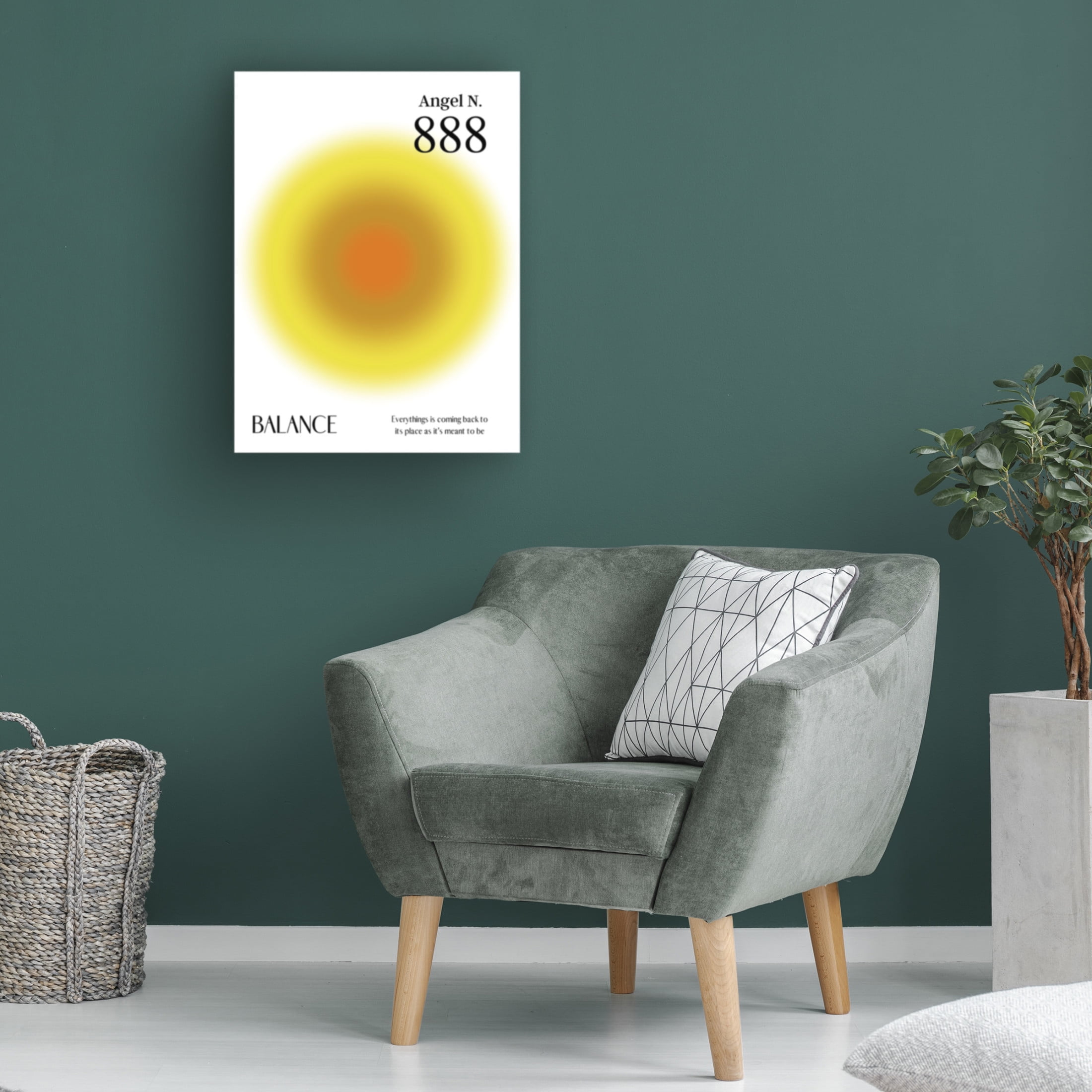 Trademark Fine Art Amelie Angel Number 888 Canvas Wall Art