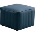 thumbnail image 1 of TPARIS Creative Decor Leather Footstool|Small Sofa Stool Square Ottomans with Anti-Slip Feets|Upholstered Footrest for Bedroom Living Room Entryway,Dark Green,Height 22cm(8.6in), 1 of 1