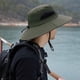 thumbnail image 5 of Sombrero para el sol para hombres y mujeres, impermeable, de ala ancha, plegable, para pesca, senderismo, jardín, safari, playa, 5 of 5