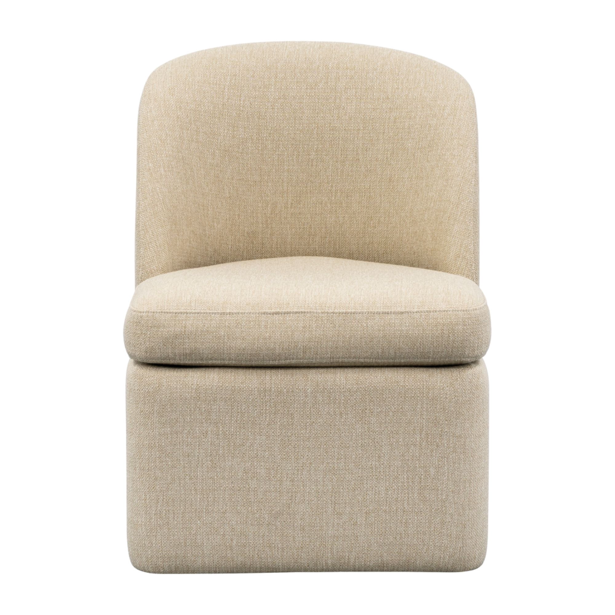 dining chair with castors taupe product