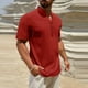 thumbnail image 4 of Blusa y camisa de manga larga con cuello alto para hombre, moda informal, lisa, con botones, cuello alto, manga larga, con blusas, camisas para hombre, blusa de algodón y poliéster., 4 of 8
