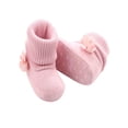 thumbnail image 5 of Newborn Baby Girl Flower Warm Snow Boots Shoes Toddler Soft Sole Booties, 5 of 5