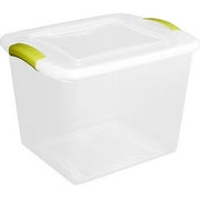 Sterilite 27q Latch Box W/lime, S/10