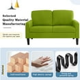 thumbnail image 4 of BEEY Modern Loveseat Sofa, 53" Small Loveseat for Small Spaces, Linen Fabric Tufted 2 Seater Sofa Couch for Living Room Bedroom, Green, 4 of 7