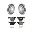 thumbnail image 1 of Transit Auto Rear Coated Disc Brake Rotors and Semi-Metallic Pads Kit for Car 2013 BMW 335i Convertible Coupe with Blue Painted Calipers 344mm Diameter Rotor KGS-102362, 1 of 2