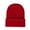 Red, variant on Men Women Lightweight Beanies Hats Running Skull Cap Helmet Roll up Edge Skullcap