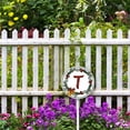 thumbnail image 3 of Lucidhisun Christmas Wreaths Monogram Letter T Yard Sign with Stakes 9.2×9.2in, Aluminum Yard Signs Rust Free, Family Last Name Signs for Garden Gate Outdoor Lawn Housewarming Gifts, 3 of 7