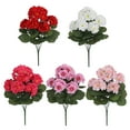 thumbnail image 5 of Artificial Geraniums Realistic UV Resistant Fake Flower Wedding Party Indoor Outdoor Office Table Centerpiece Plastic Faux Floral Plants Decoration, 5 of 8