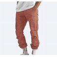 thumbnail image 5 of Pants For Men Solid Casual Multiple Pockets Outdoor Straight Type Fitness Long Pants, 5 of 5