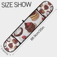 thumbnail image 3 of Yayeee Double Oven Mitt Kitchen Heat Resistant Baking 35" x7" Quilted Glove, White Chocolate Cakes, 3 of 6