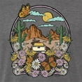 thumbnail image 6 of Wild Bobby Trendy Landscape With Daisies Cactus Monarch Butterfly Nature Lover Men Premium Tri Blend Tee, Dark Heather, Small, 6 of 6