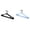 A & B, variant on MOPOOR Non Slip Multi-functional Clothes Hanger Metal Stainless Steel Clothes Hanger,Seropy Metal Hanger Heavy Duty Wire Hangers with Non Slip Notch, Ultra Thin Stainless Steel Hanger Space Saving