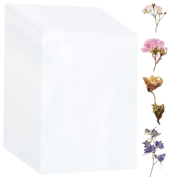 50 Sheets Blotting Paper for Flower Press Absorbent Paper A3 Herbarium Papers Flower Press Papers Blotter Sheets 5.9x7.8 Inch