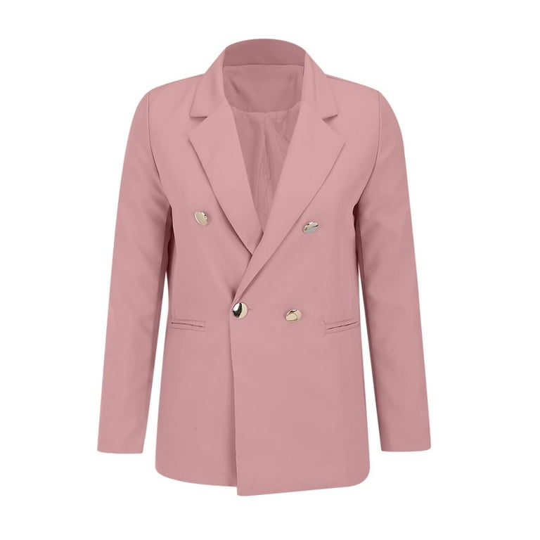 Atogsazn Oversized Blazer Jacket for Women Double-Breasted Suit