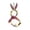 A-Pink, variant on Easter Floral Egg Rabbit Wicker Wreath with Warm LED Lights, Artificial Flower Door Hanging for Spring Decor, Festive Table Centerpiece and Outdoor Welcome Decoration for Holiday Celebrations