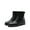 BLACK-PU, variant on Women's Cozy Zip-Up Ankle Winter Boots