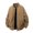 Khaki, variant on Men Jackets Solid Color Loose Full Zip Jacket Multiple Pockets Long Sleeve Casual Top
