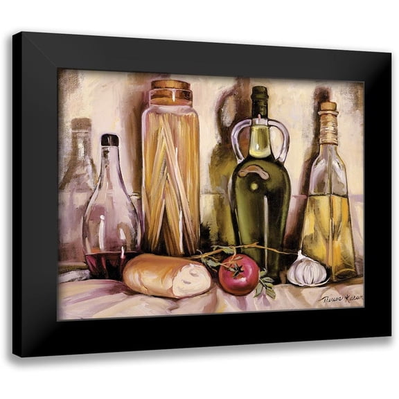 Kasun, Theresa 14x12 Black Modern Framed Museum Art Print Titled - Pasta and Olive Oil