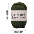 Avdolw 5 Strands Milk Cotton Crochet Yarn Soft, Durable, and