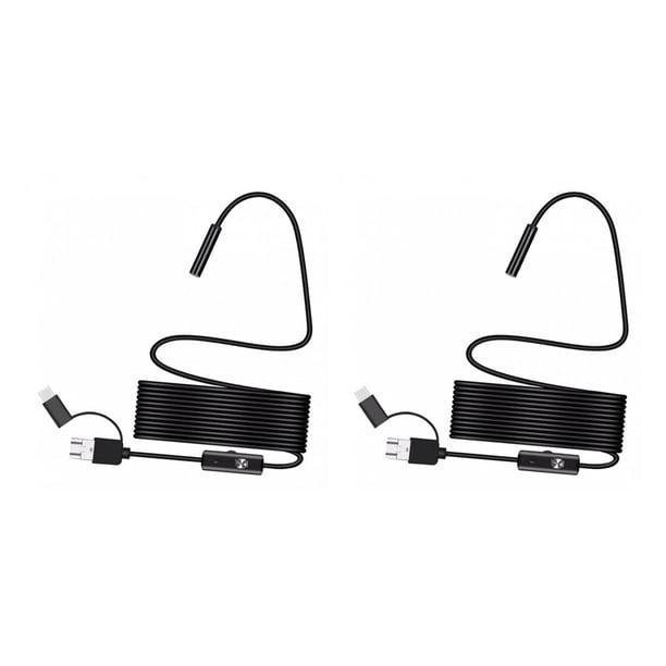 Seitruly Cámara portátil de 8 mm resistente al agua para teléfonos inteligentes PC 1 m 2Conjunto