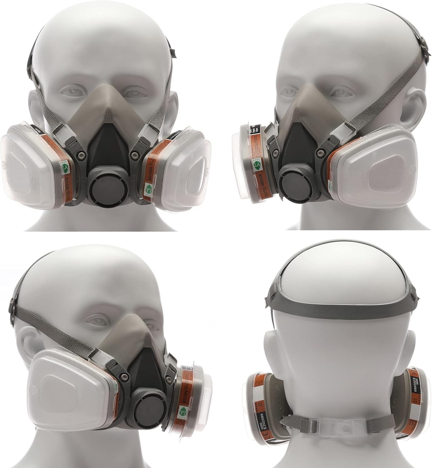 Reusable Half Face Shield Respirator Mask for Painting Welding Sanding Facepiece