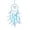 Blue, variant on Dream Catcher Double Circles with Lights Feather Home Decoration Ornament