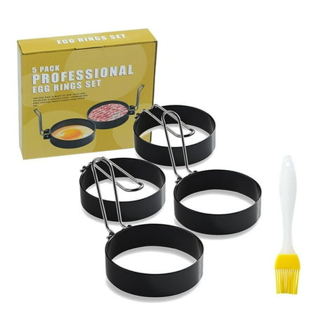 

Egg Rings Stainless Steel Fried Egg Shaper Mould Frying Egg Pancake Cooking Tools