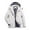 White, variant on Jacenvly Winter Jackets for Women New Comfortable Warm Fleece Womens Coats Solid Hooded Zipper Pocket Mid-Length Dresses for Women Loose Fashion Womens Long Sleeve Tops
