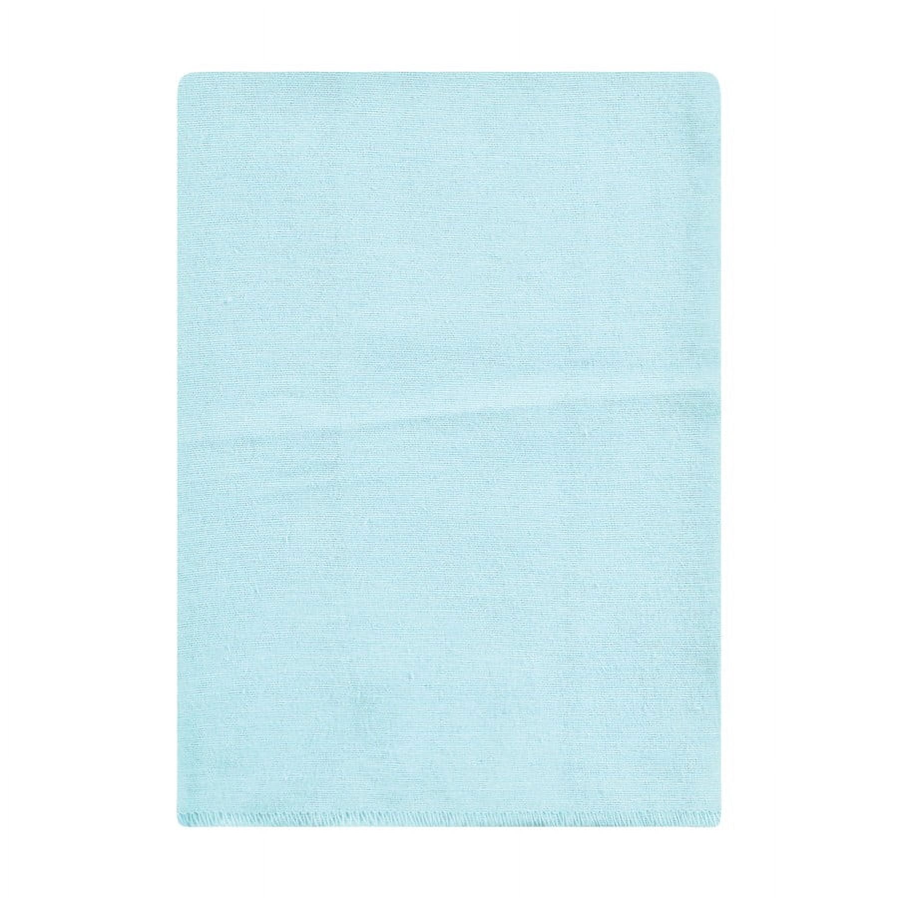 Hudson Baby Unisex Baby Cotton Poly Flannel Burp Cloths Bundle, Teal Elephant, One Size