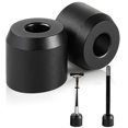 thumbnail image 1 of Soporte para maquinillas de afeitar Caudblor Premium, aleación de aluminio negro mate, 2 unidades, 1 of 7