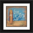 thumbnail image 1 of Lewis, Kim 26x26 Black Ornate Wood Framed with Double Matting Museum Art Print Titled - Gone Surfing, 1 of 4