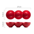 thumbnail image 3 of Round Bowl Ceramic Fruit Dish Salad Storage Container Mini Ceramic Cookware Food Supplement for Home Store (Red), 3 of 8