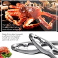 thumbnail image 2 of HAHDAXIA (7 Pcs) - Crab Leg Crackers and Tools - Shellfish Nut Cracker for Nut Stainless Steel Seafood Crackers & Forks Cracker Set, 2 of 7