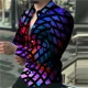 thumbnail image 1 of Camisa de manga larga con cuello tipo polo con estampado 3D de árbol de empalme para hombre, ropa de diseño para fiesta y club, tallas S a 6XL, novedad de 2024, 1 of 6