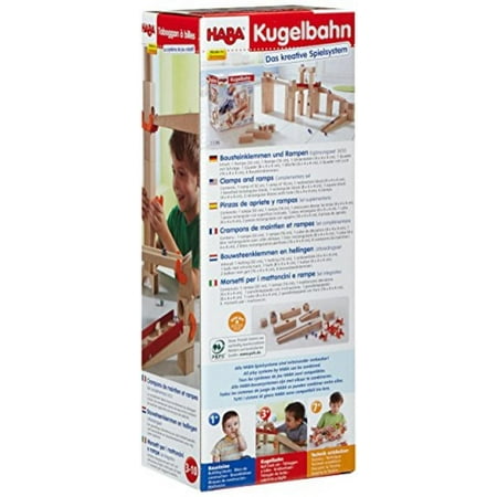HABA Clamps and Ramps - Marble Ball Track Accessory