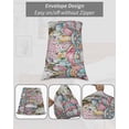 thumbnail image 6 of Easter Gnomes Body Pillow Case Cover - Microfiber Bed Throw Pillow Covers, Pink Blue Eggs Spring Flowers Branches Wooden Decorative Lumbar Pillow Cover with Envelope Closure for Sofa/Travel 20"x54", 6 of 6