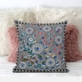 thumbnail image 3 of Glory of Flowers Peacock Indoor/Outdoor Pillow with Removable Cover in Gray Yellow20x20, 3 of 5