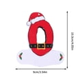 thumbnail image 2 of Fwttom 26 Noël 26 Lettres Ornements Rouges Ornements en Bois pour Sapin de Noël Pendentif Suspendu avec Lettres Ornements Alphabet Décorations de Sapin de Noël pour la Maison, 2 of 3