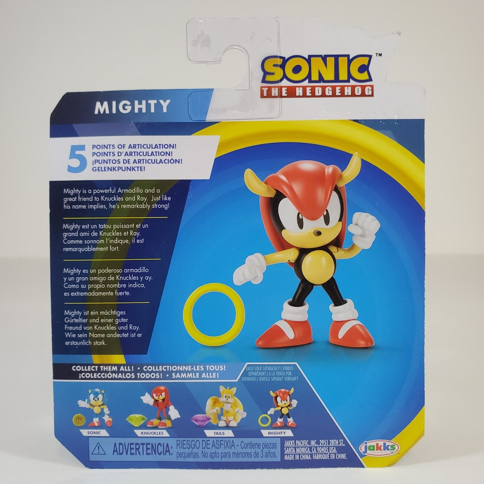 Sonic the Hedgehog Mighty the Armadillo 4 Inch Wave 5 Action