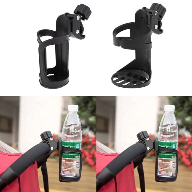 Portavasos para Cochecito de Bebé, 2 Uds., Giratorio para Silla de Ruedas, Sin Derrames, Negro Baoblaze Portavasos Cochecito Universal