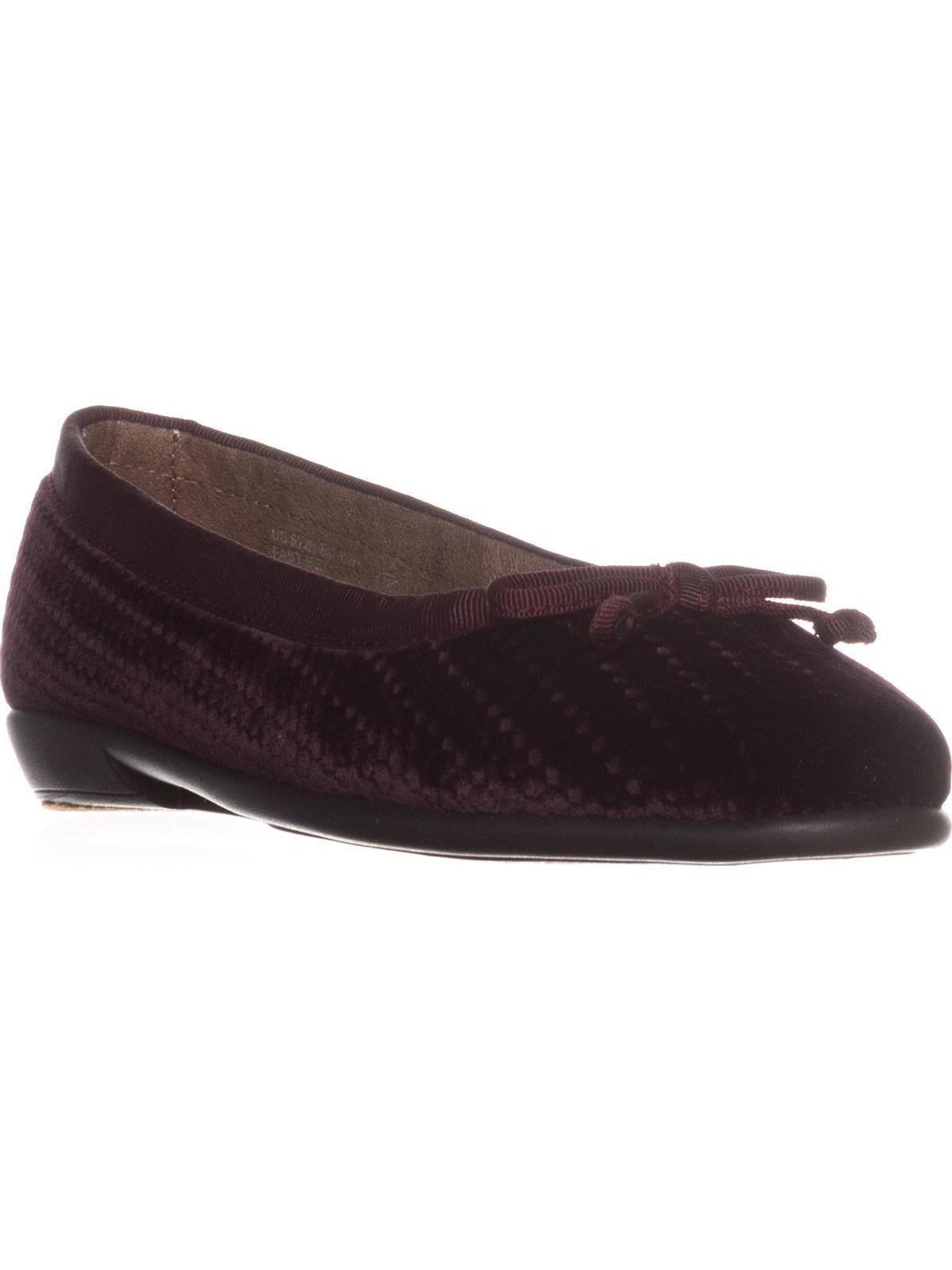 wine colored ballet flats